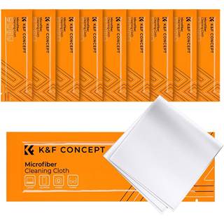 K&F CONCEPT - Lot de 10 Chiffons Microfibre pour Nettoyage Appareils