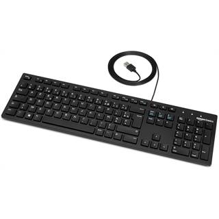 Clavier filaire Amazon Basics AZERTY noir mat