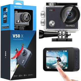 AKASO V50X - Caméra Sport 4K Etanche avec Stabilisateur