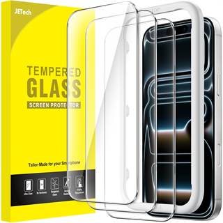 JETech Verre Trempé pour iPhone 17 Pro Max - Lot de 3
