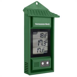 Thermomètre numérique Min/Max intérieur et extérieur avec fixation murale
