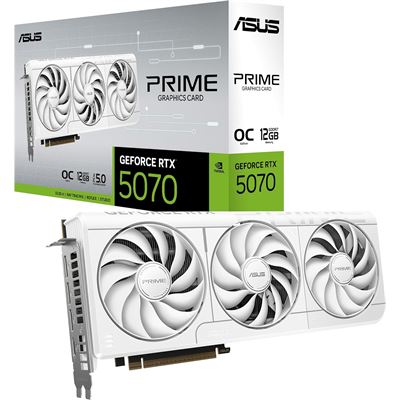 ASUS Prime GeForce RTX 5070 12GB GDDR7 OC – Carte Graphique Blanc