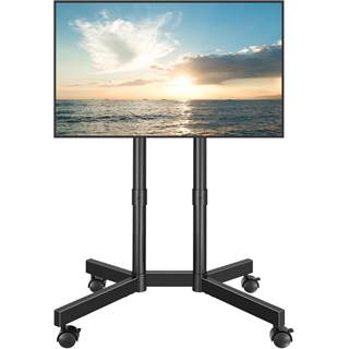 Photo BONTEC Support TV sur Pied Universel – Hauteur réglable et roulettes verrouillables - 49,99 EUR