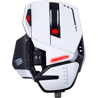 Mad Catz R.A.T. 6+ Blanche : La Souris Gaming Ultime et Ambidextre - 76,75 EUR