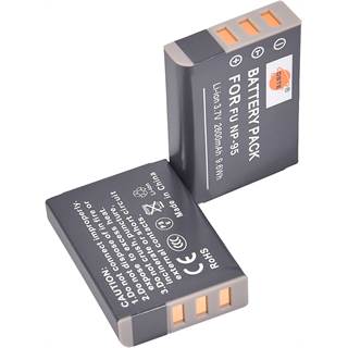 2 Batteries NP-95 Li-Ion pour Fujifilm X100, F30, X30