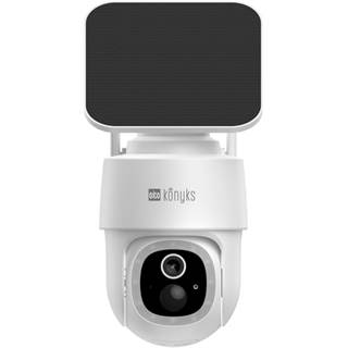 Konyks Camini Air S360 - Caméra Extérieure WiFi IP65 + Panneau Solaire 3W