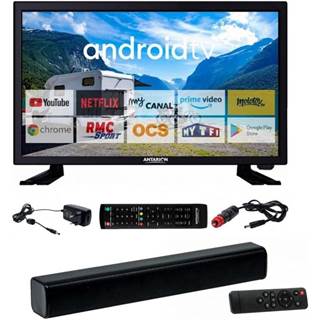 Pack Antarion Smart TV 22" Full HD + Barre de Son (Spécial Camping)