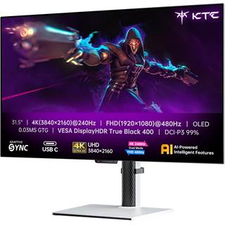 KTC G32P5 : Écran OLED 32" Dual Mode 4K 240Hz / 1080p 480Hz