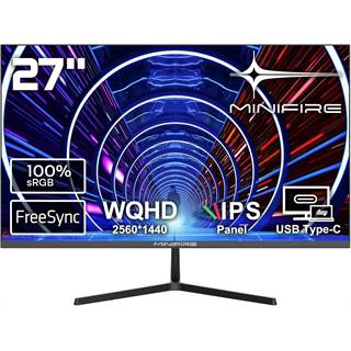 Minifire 27 Pouces IPS QHD 75Hz USB-C - Écran PC Compact et Performant
