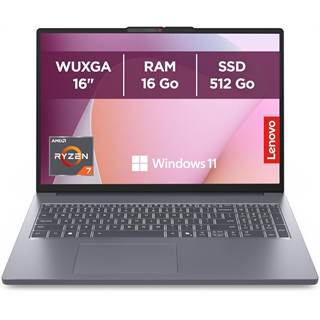 Lenovo IdeaPad Slim 3 16ARP10 - PC Portable 16" Ryzen 7 7735HS, 16Go RAM